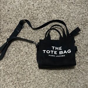 Marc Jacobs Black Tote with White Text